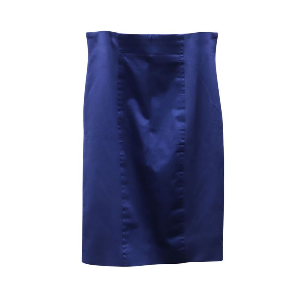 Escada Pencil Skirt in Blue Cupro